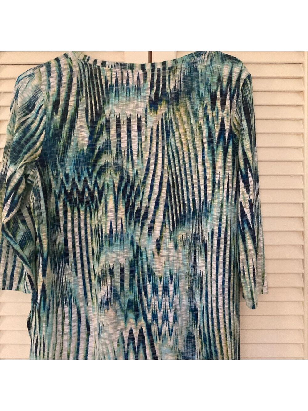 Chico's Multicolor Striped Knit Top Sz 2